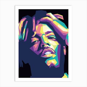 Juice Wolrd Wpap Art Print