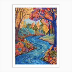 Autumn River 1 Art Print