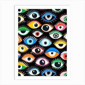 Mystical Eyes Art Print