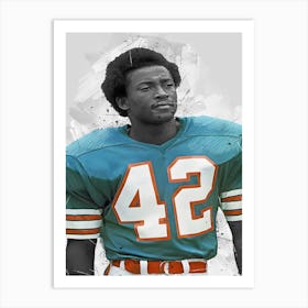 Paul Warfield Miami Dolphins Art Print