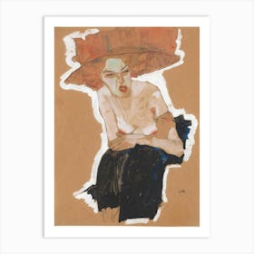 The Malicious One (1910), Egon Schiele Art Print