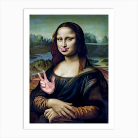 A Modern Mona Lisa Art Print