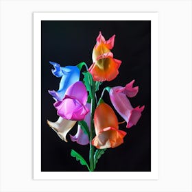 Bright Inflatable Flowers Foxglove 1 Art Print