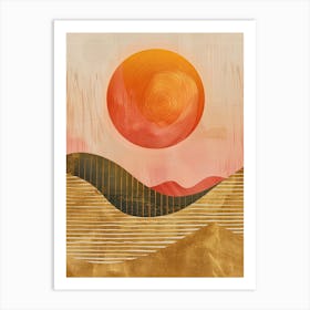 Sunset In The Desert 6 Art Print