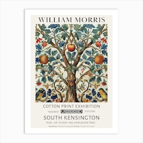 William Morris Tree Of Life Apples Birds Art Print