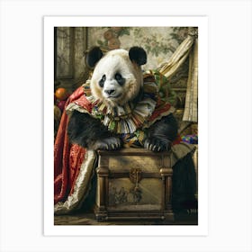 King Panda Art Print