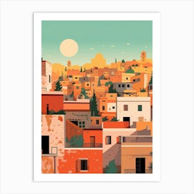 Lebanon Travel Illustration Art Print
