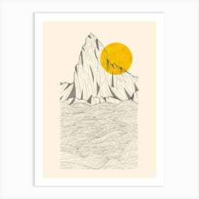 Sun Cliffs Art Print