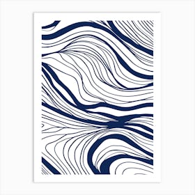 Blue Wave Art Print