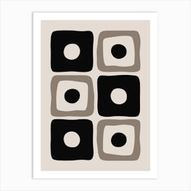 Mid Mod Geometric Abstraction 2 Art Print