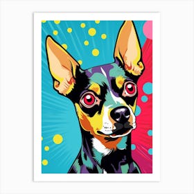 Pop Art Cartoon Chihuahua1 Art Print