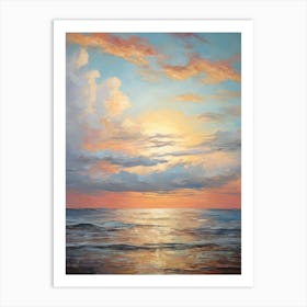 Sunset At The Beach 11 Art Print