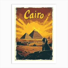 Aihrgdesign A Vintage Travel Poster Of Cairo 2 Art Print