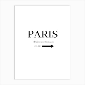 Paris Republique Francaise 1 Art Print