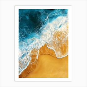 Sand And Waves 6 Art Print