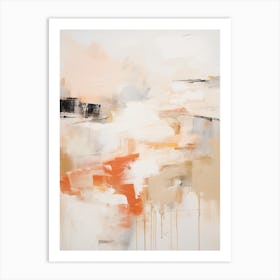 Winter Pastel Abstract Painting 2 Art Print