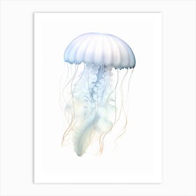 Sea Nettle Jellyfish Drawing 2 Art Print