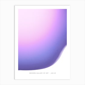 Gradient Purple  3 Art Print
