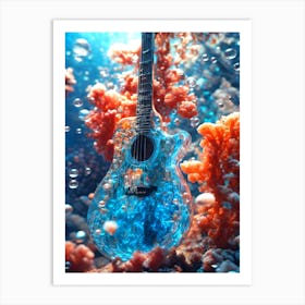 Underwater Guitar 3 Art Print