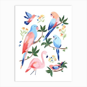 Jungle Birds 2 Art Print