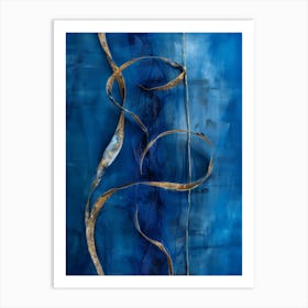 'Blue And Gold' 2 Art Print