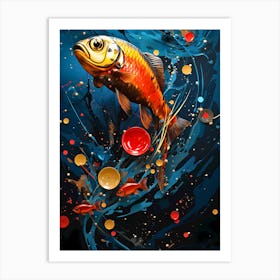 Koi Fish Painting Art Print