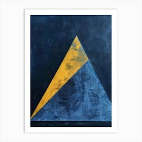 Blue Triangle Art Print