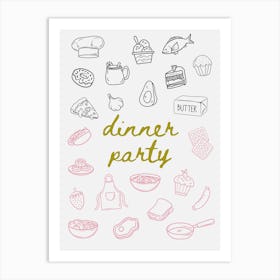 Dinner Party Art Print