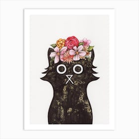 Frida Cat Art Print