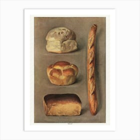 Breads And Pastries Art Print