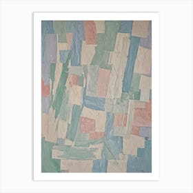 Pastel Brush Strokes no1 Art Print