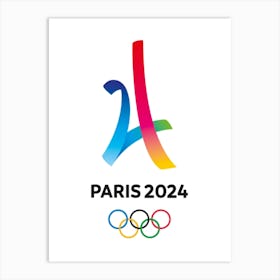 Paris 2024 Olympics logo is a sophisticated and distinctive work of art. Decorate the place as you wish.9 Art Print