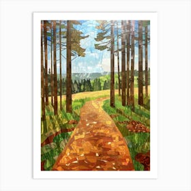 Path Through The Pines Art Print