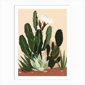 Cactus Plants Art Print