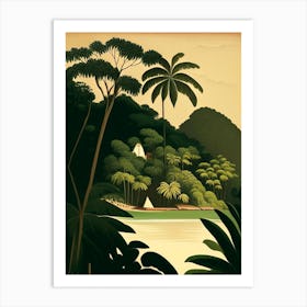 Angra Dos Reis Brazil Rousseau Inspired Tropical Destination Art Print