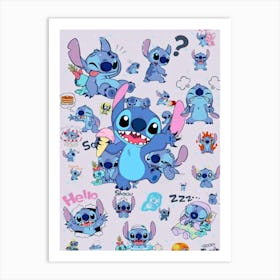 Stitch Art Print