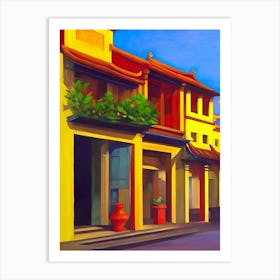 Asian Street Scene 1 Art Print