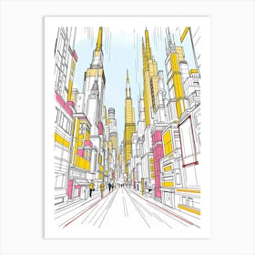 Cityscape 49 Art Print