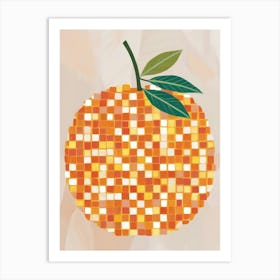 Orange Mosaic 28 Art Print