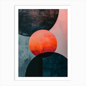 Red moon 1 Art Print