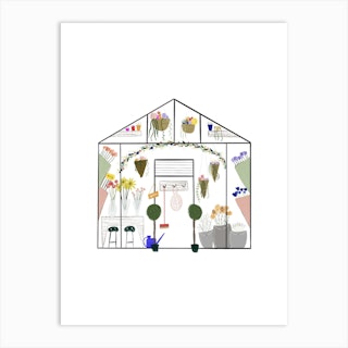 The Flower House Art Print