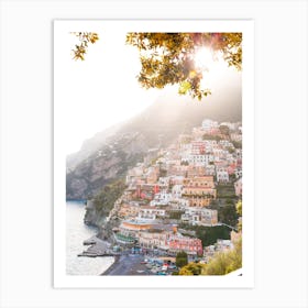 Positano Sunset Art Print