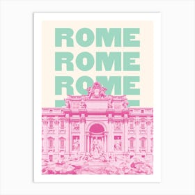 Rome Trevi Fountain Art Print