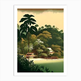 Roatán Honduras 2 Rousseau Inspired Tropical Destination Art Print
