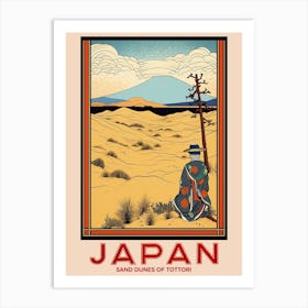 Sand Dunes Of Tottori, Visit Japan Vintage Travel Art 2 Art Print