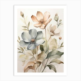 Watercolor Flowers 10 Art Print