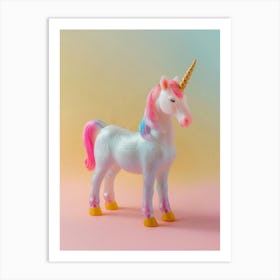 Glitter Pastel Unicorn Toy Art Print