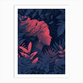 Girl In The Forest 1 Art Print