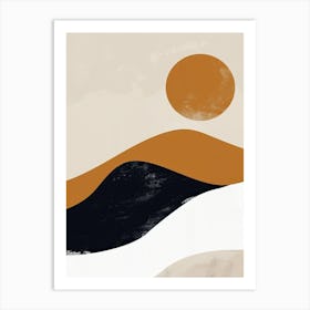 Breaths Of Beige Minimalist Style Art Print