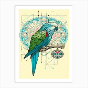 Tango Parrot 1 Art Print